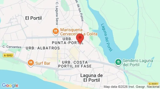 Apartments for rent i Punta Umbría - kort over placeringen