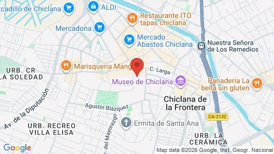Apartments for rent i Chiclana de la Frontera - kort over placeringen