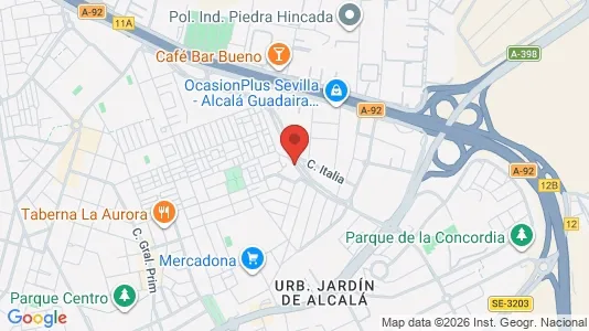 Apartments for rent i Alcalá de Guadaíra - kort over placeringen