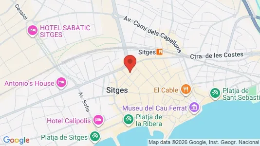 Apartments for rent i Sant Pere de Ribes - kort over placeringen