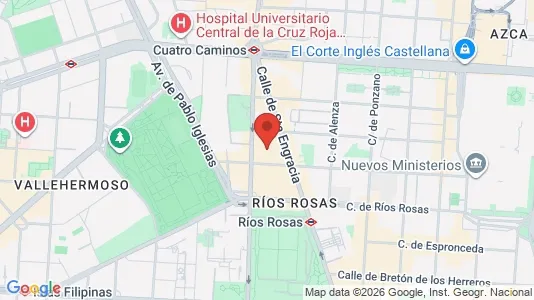 Apartments for rent i Madrid Chamberí - kort over placeringen