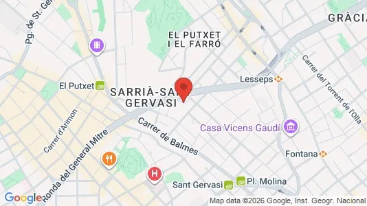 Apartments for rent in Barcelona Sarrià-St. Gervasi - Photo from Google Street View