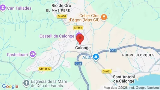 Houses for rent i Calonge - kort over placeringen