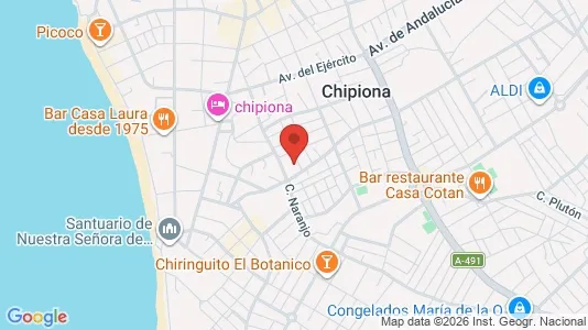Apartments for rent i Chipiona - kort over placeringen
