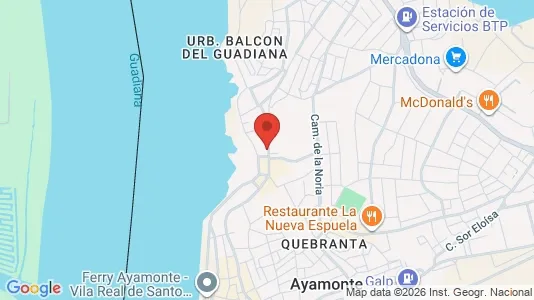 Apartments for rent i Ayamonte - kort over placeringen