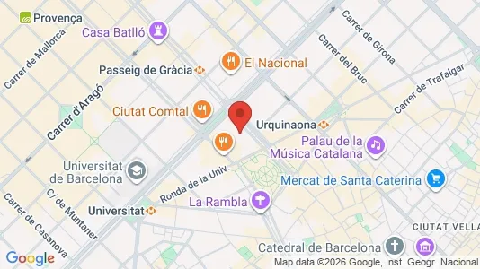 Apartments for rent i Barcelona Eixample - kort over placeringen