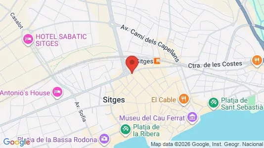 Apartments for rent i Sant Pere de Ribes - kort over placeringen