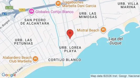 Apartments for rent i Marbella - kort over placeringen
