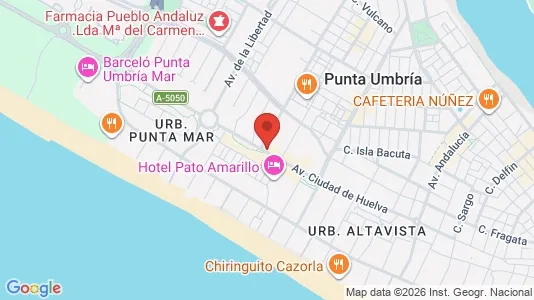 Apartments for rent i Punta Umbría - kort over placeringen