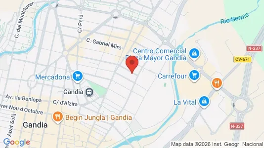 Apartments for rent in Gandia - Photo from Google Street View