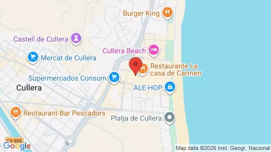Apartments for rent in Cullera - Photo from Google Street View