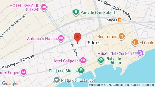 Apartments for rent i Sant Pere de Ribes - kort over placeringen