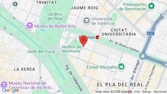 Apartments for rent i Valencia La Zaidía - kort over placeringen