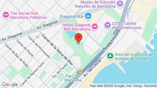 Apartments for rent i Barcelona Sant Martí - kort over placeringen