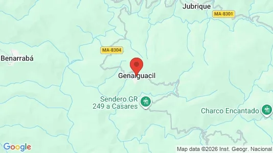 Houses for rent i Genalguacil - kort over placeringen