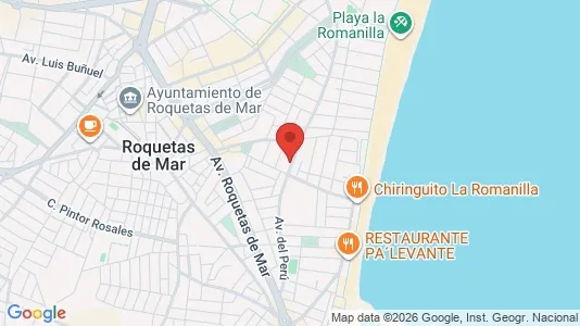 Apartments for rent i Roquetas de Mar - kort over placeringen