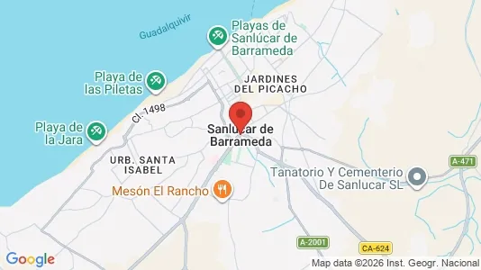 Houses for rent i Sanlúcar de Barrameda - kort over placeringen
