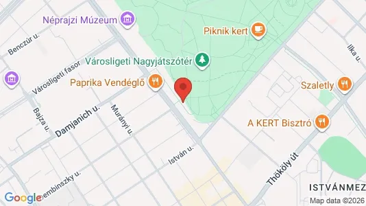 Apartments for rent i Budapest Zugló - kort over placeringen