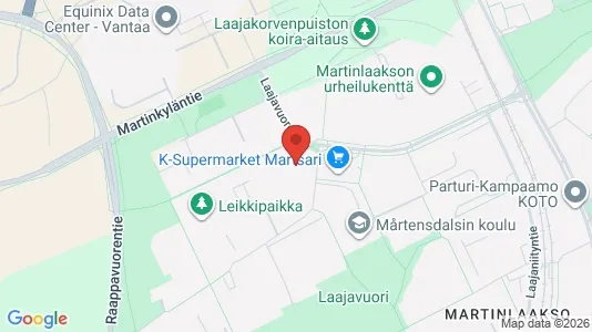 Apartments for rent i Vantaa - kort over placeringen