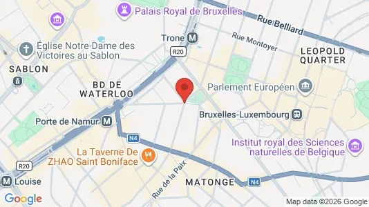 Apartments for rent i Stad Brussel - kort over placeringen
