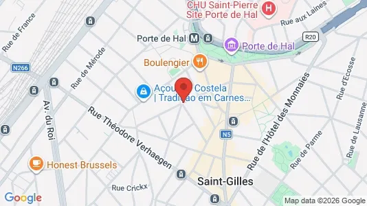 Apartments for rent i Brussels Sint-Gillis - kort over placeringen