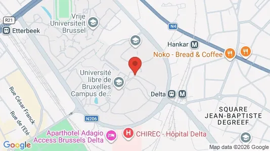 Apartments for rent i Brussels Elsene - kort over placeringen