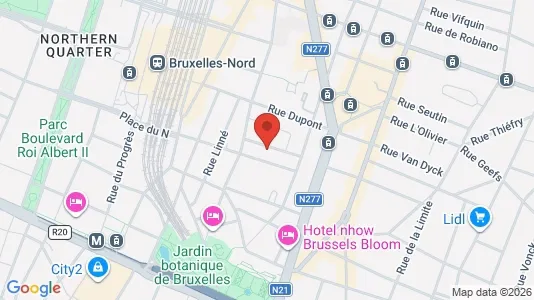 Apartments for rent i Brussels Sint-Joost-ten-Node - kort over placeringen