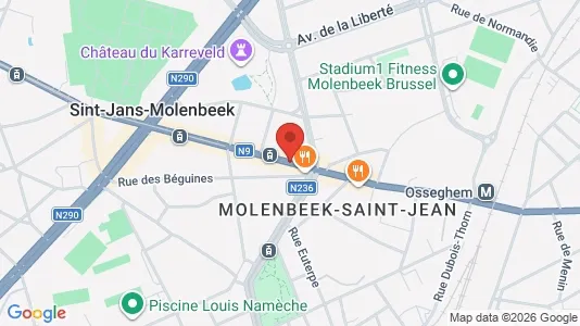 Apartments for rent i Brussels Sint-Jans-Molenbeek - kort over placeringen