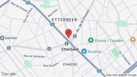 Apartments for rent i Brussels Etterbeek - kort over placeringen