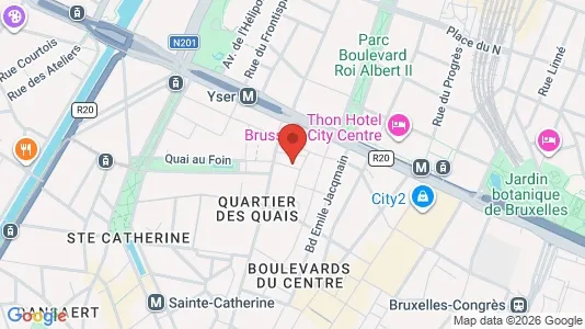 Apartments for rent i Stad Brussel - kort over placeringen