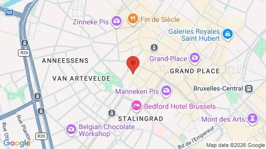 Apartments for rent i Stad Brussel - kort over placeringen