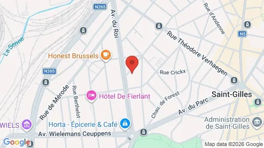 Apartments for rent i Brussels Sint-Gillis - kort over placeringen