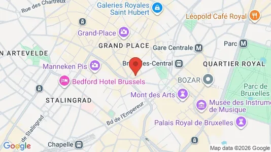 Apartments for rent i Stad Brussel - kort over placeringen