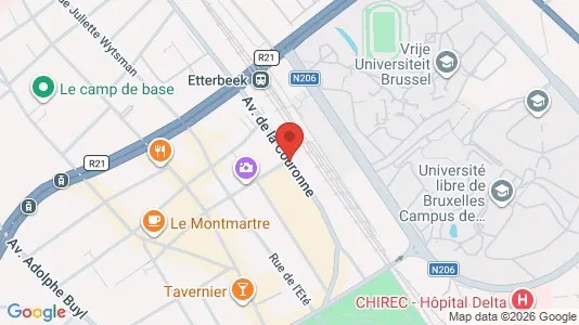 Apartments for rent i Brussels Elsene - kort over placeringen