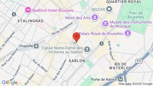 Apartments for rent i Stad Brussel - kort over placeringen