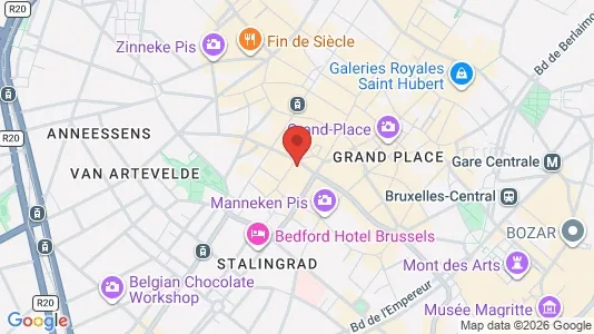 Apartments for rent i Stad Brussel - kort over placeringen