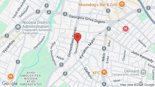 Apartments for rent i Nicosia Lefkosia - kort over placeringen