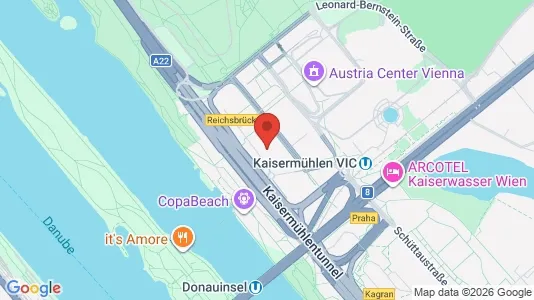 Apartments for rent i Vienna Donaustadt - kort over placeringen