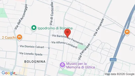Apartments for rent i Bologna - kort over placeringen