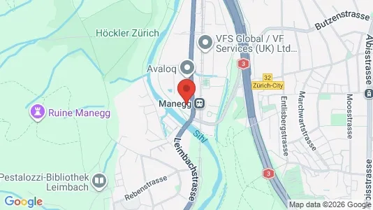 Apartments for rent i Zürich District 2 - kort over placeringen