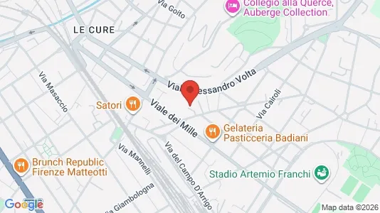 Apartments for rent i Florence - kort over placeringen