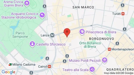 Apartments for rent i Milano Zona 1 - Centro storico - kort over placeringen