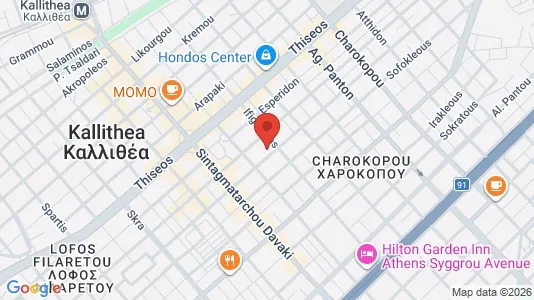 Apartments for rent i Kallithea - kort over placeringen