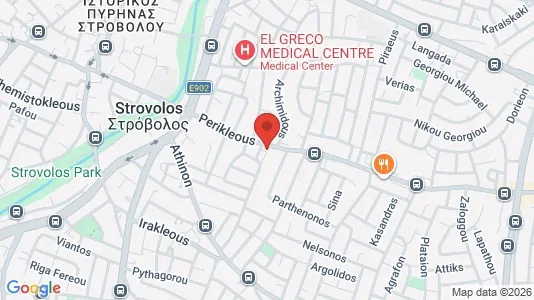 Apartments for rent i Nicosia Strovolos - kort over placeringen