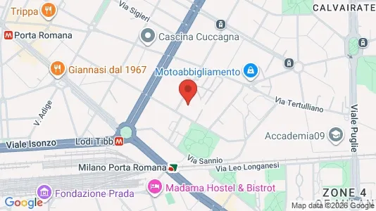 Rooms for rent i Milano Zona 4 - Vittoria, Forlanini - kort over placeringen