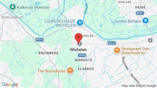 Houses for rent i Wichelen - kort over placeringen
