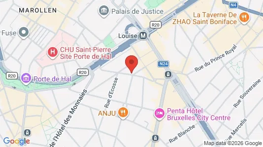 Apartments for rent i Brussels Sint-Gillis - kort over placeringen