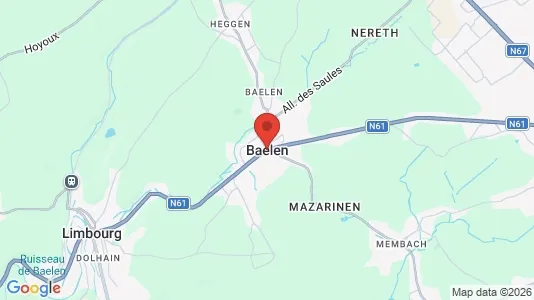 Houses for rent i Baelen - kort over placeringen