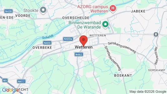 Houses for rent i Wetteren - kort over placeringen