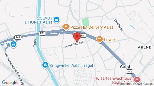 Apartments for rent i Aalst - kort over placeringen